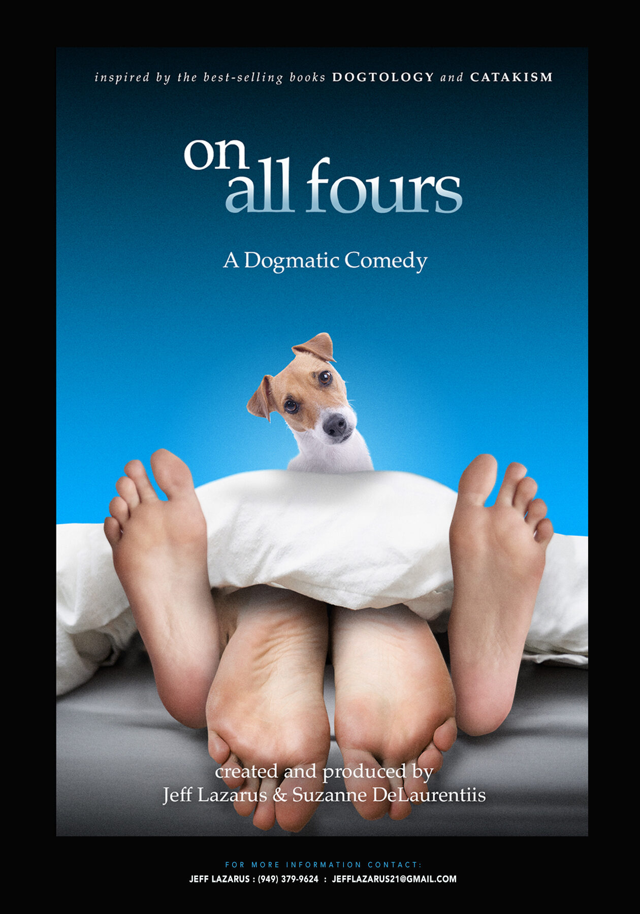 ON ALL FOURS Postcard DOG PRINTƒ